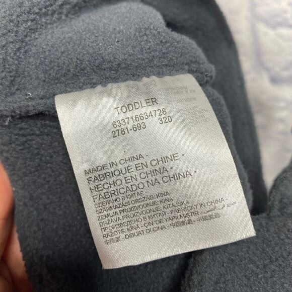 Nike Fleece Trapper Hat with Matching Mittens in Charcoal Grey - Picture 7 of 7